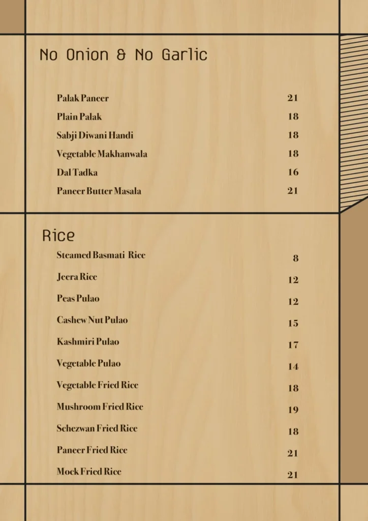 NALAN MENU RICE PRICES