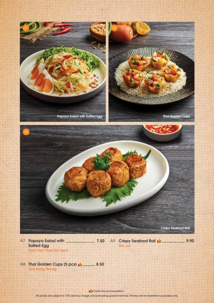 SAVEUR THAI DESSERTS & BEVERAGES PRICES