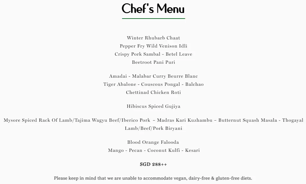 THEVAR MENU SINGAPORE & UPDATED PRICES 2024