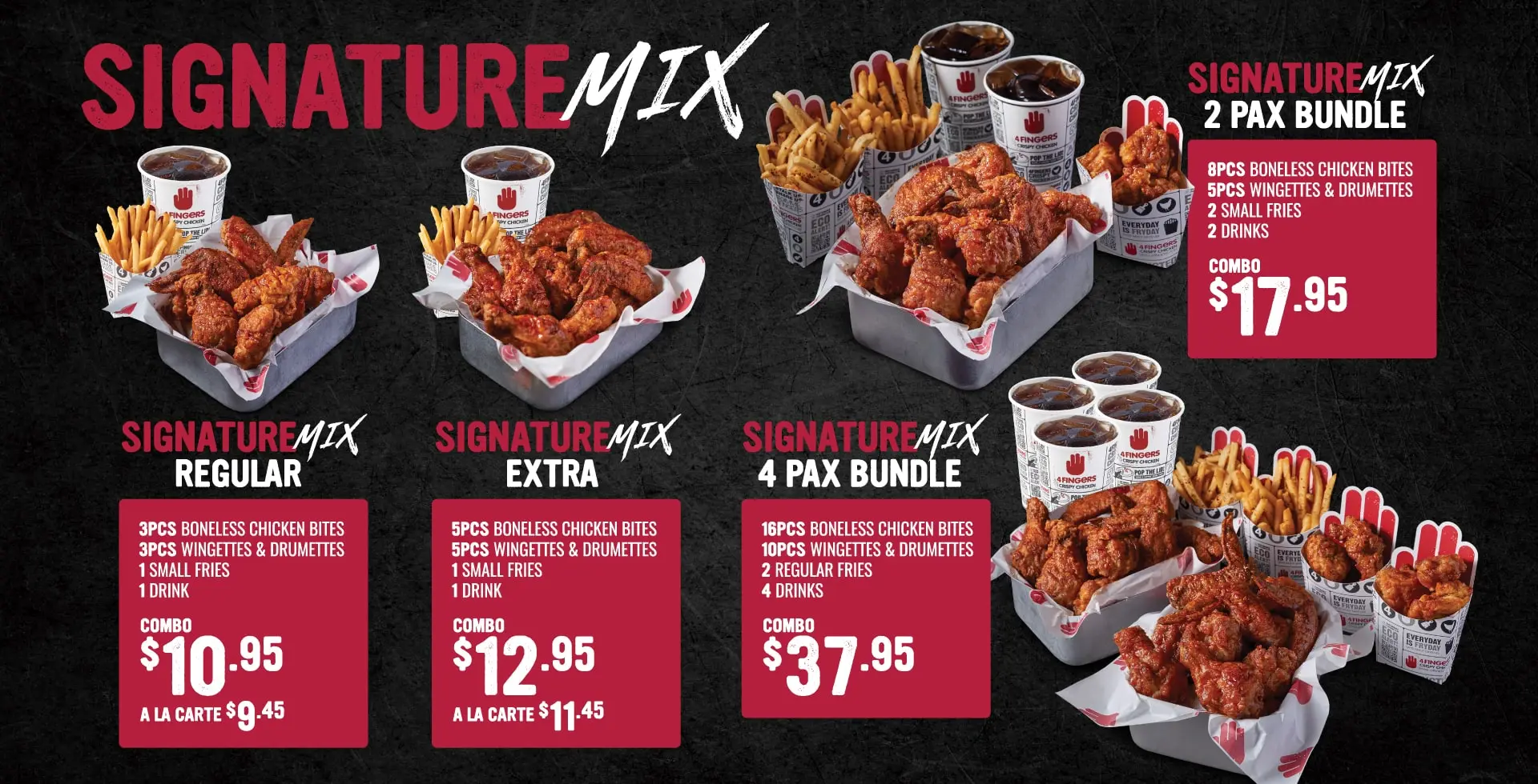 4fingers menu discount