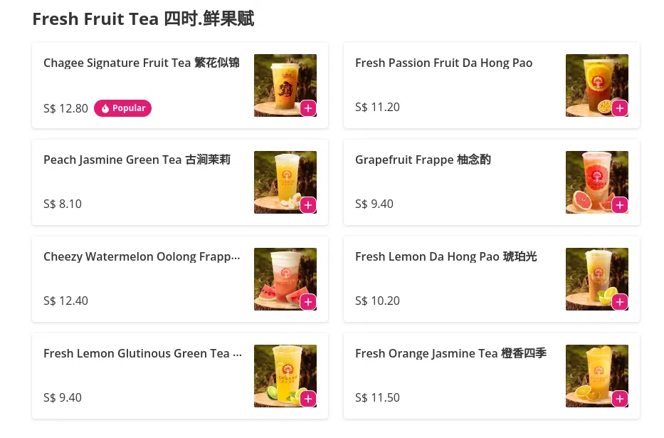 BAWANGCHAJI FRESH FRUIT TEA PRICES