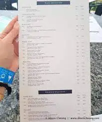 DUSK RESTAURANT & BAR MENU SINGAPORE 