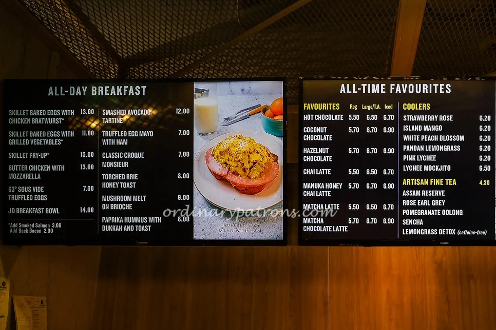 JOE & DOUGH MENU SINGAPORE