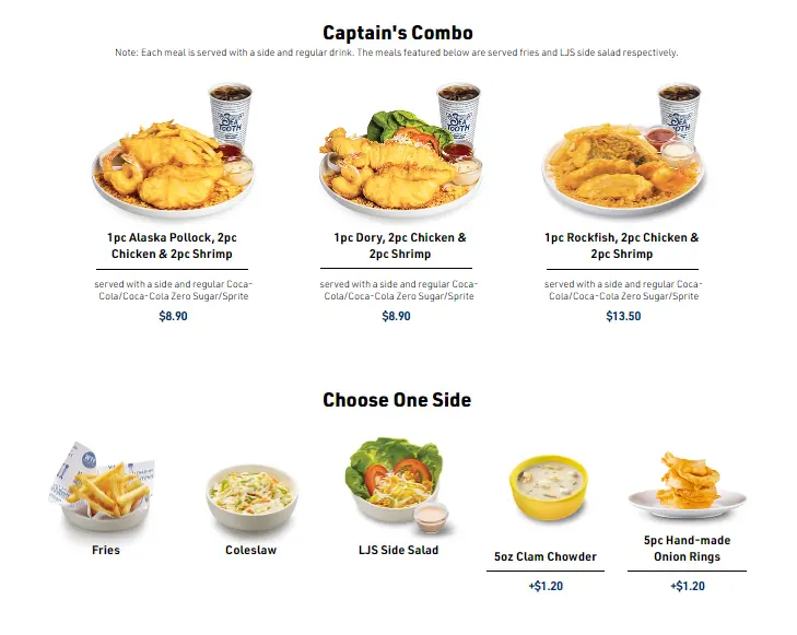 LONG JOHN SILVER’S CAPTAIN’S COMBOS