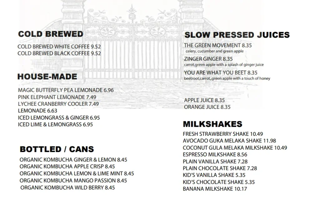 RELISH BEVERAGES PRICES