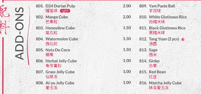 ji dechi dessert menu singapore tropical fruit series