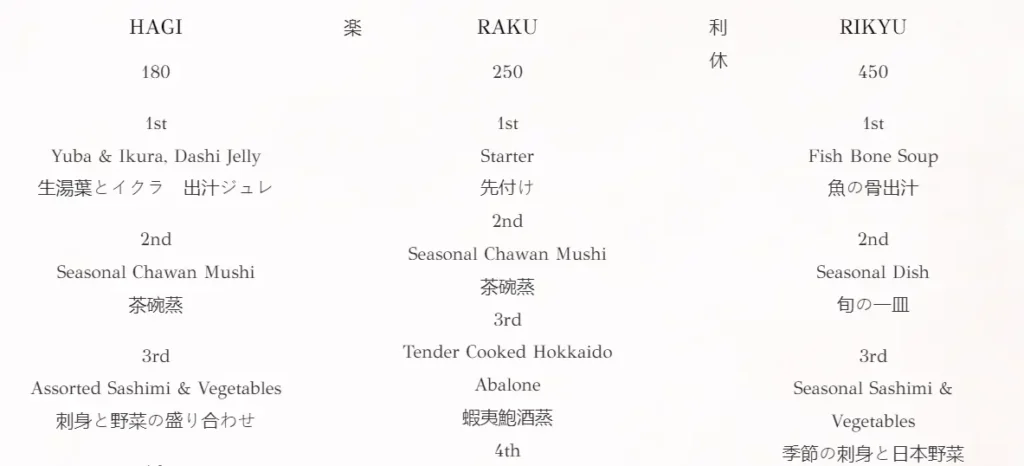 sushi kimura menu singapore