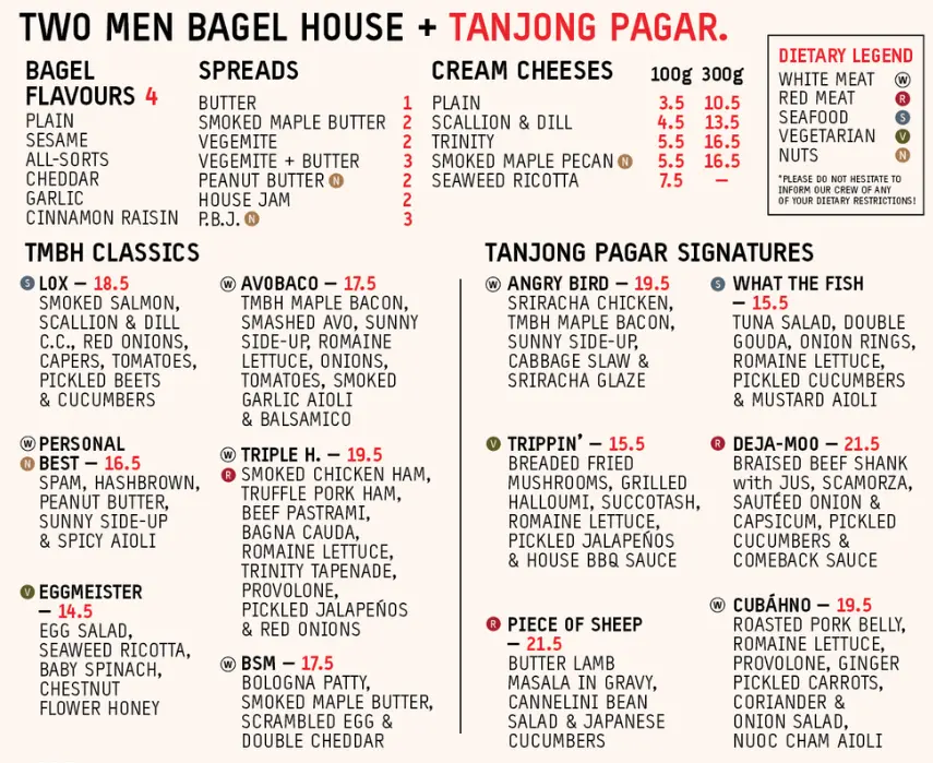 two men begal house menu singapore