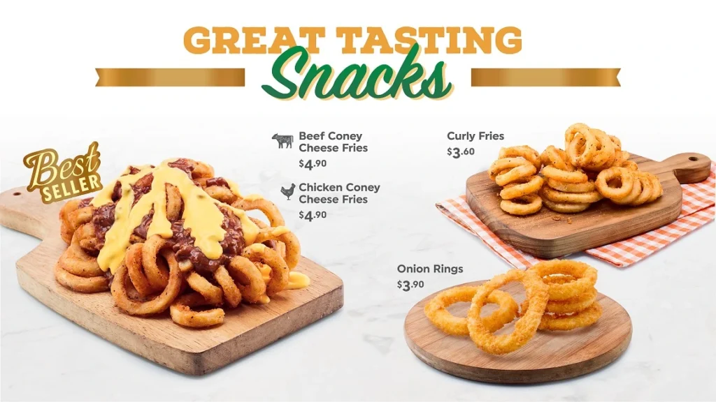 A&W Snacks Menu Price