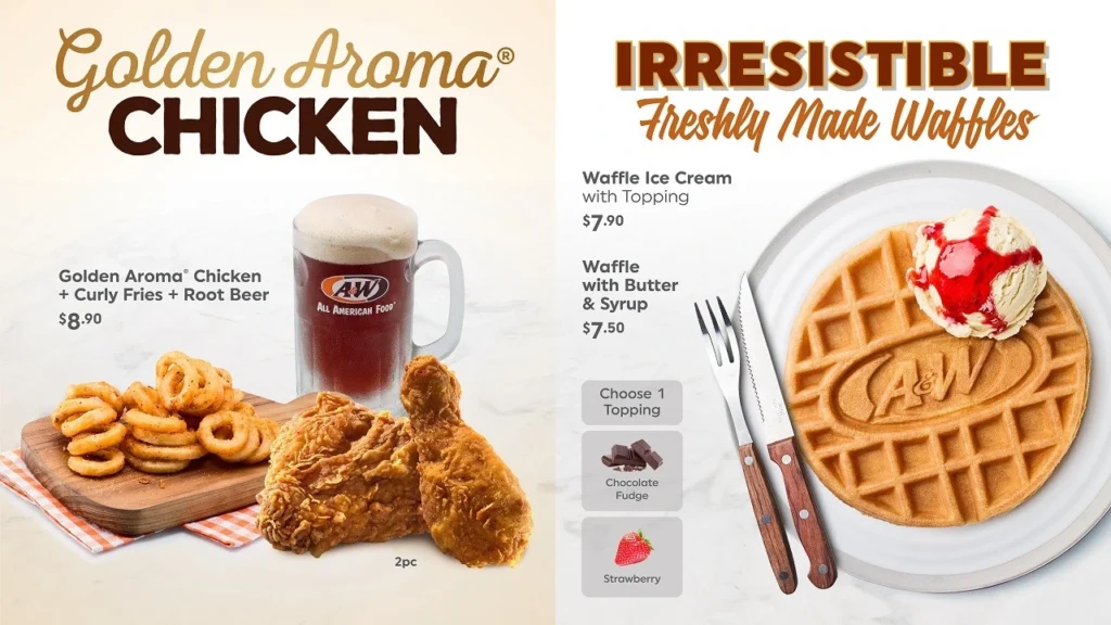 A&W Waffles Prices