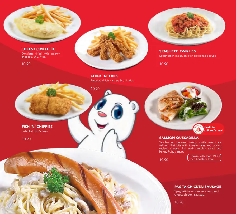 SWENSEN’S KID’S MEALS PRICES