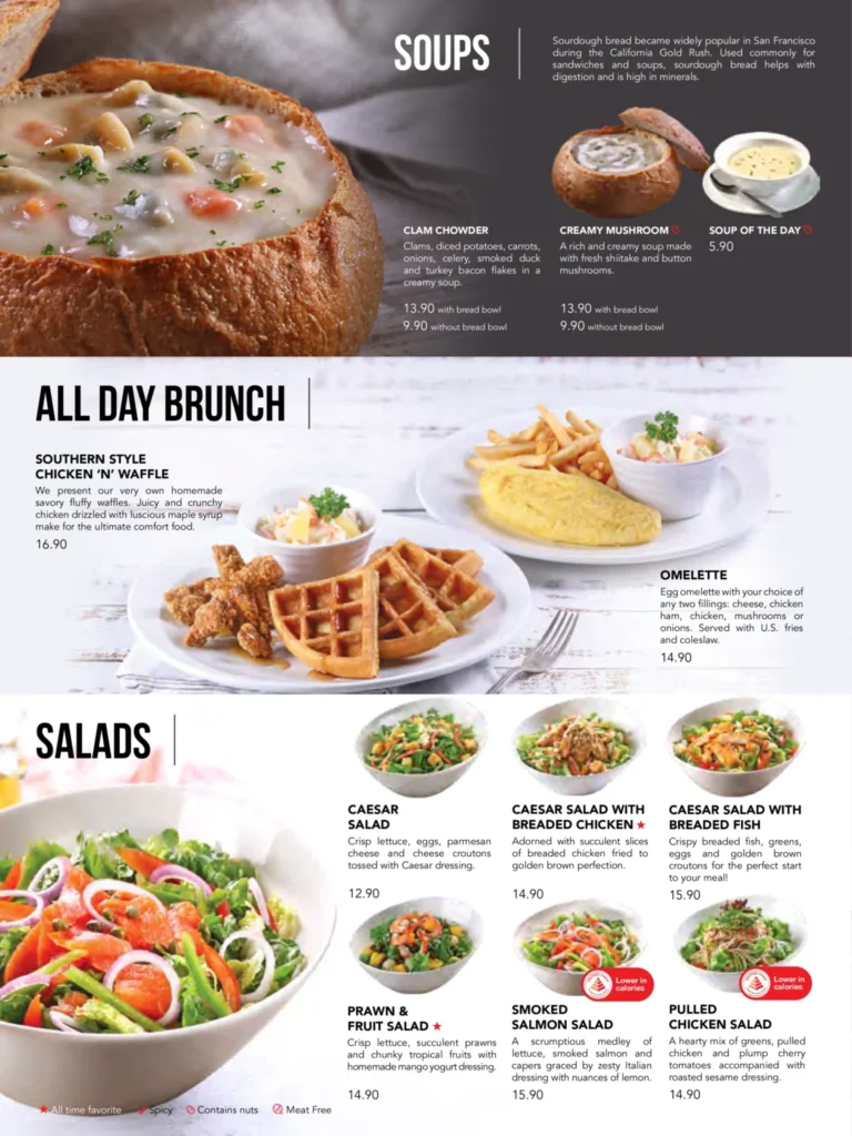 SWENSENS SINGAPORE SALADS PRICES