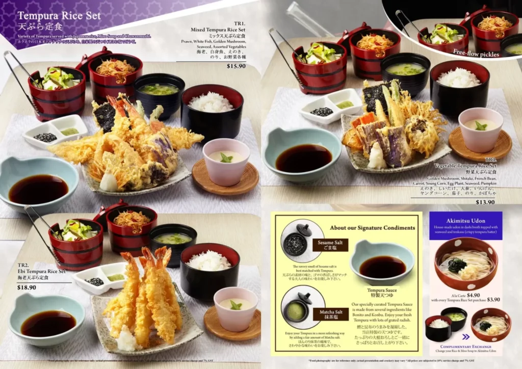 AKIMITSU TEMPURA UDON SET PRICES