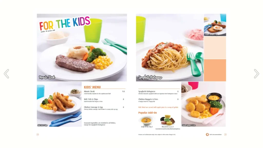 EATZI GOURMET BISTRO KIDS’ MENU WITH PRICES