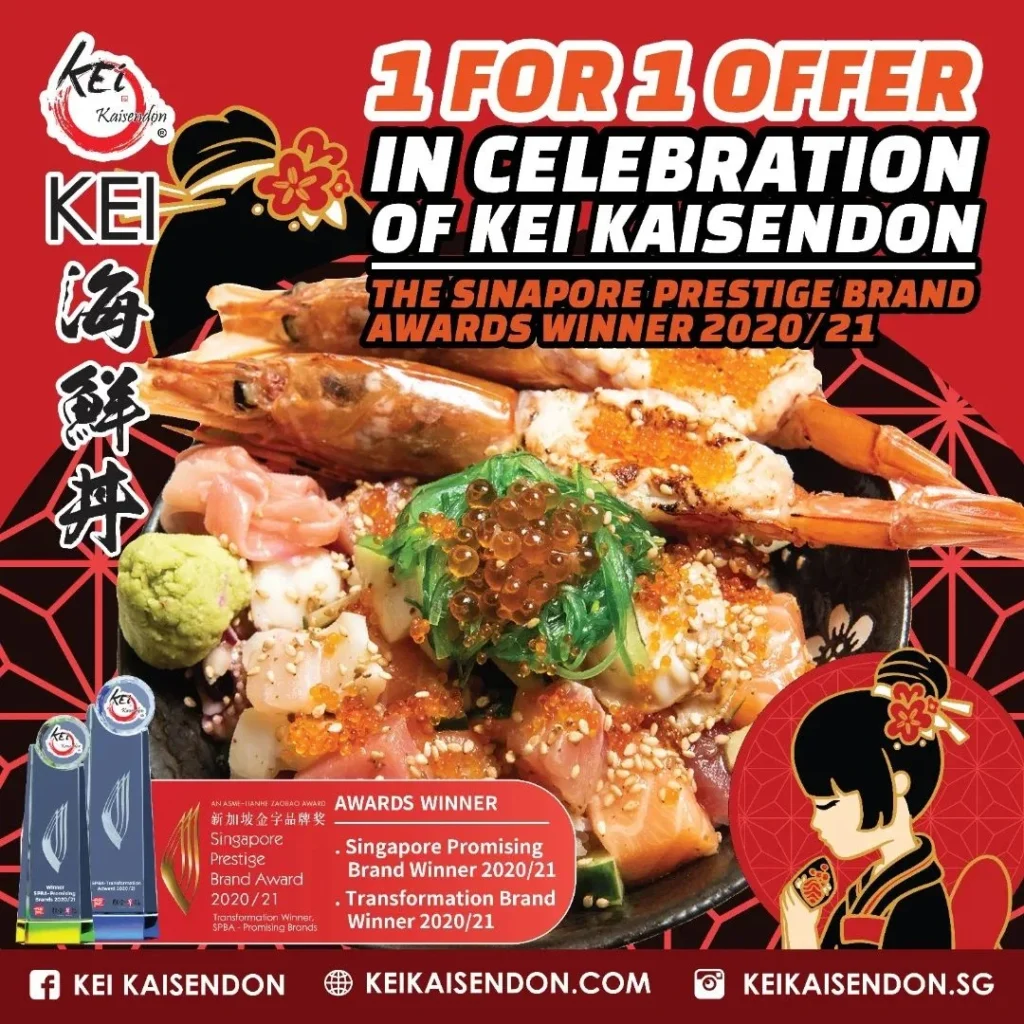 KEI KAISENDON MENU SINGAPORE