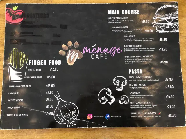 MENAGE CAFE NASI GULAI AYAM GORENG PRICES