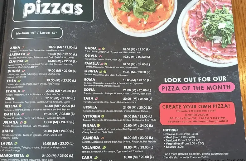 SPIZZA MENU SINGAPORE