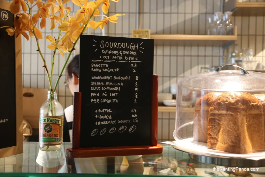 Mother Dough Bakery Menu Singapore 