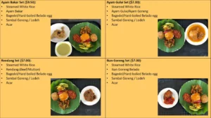 WARONG NASI PARIAMAN MENU SINGAPORE