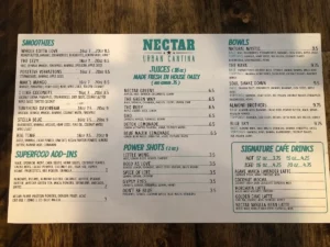 nectar menu singapore