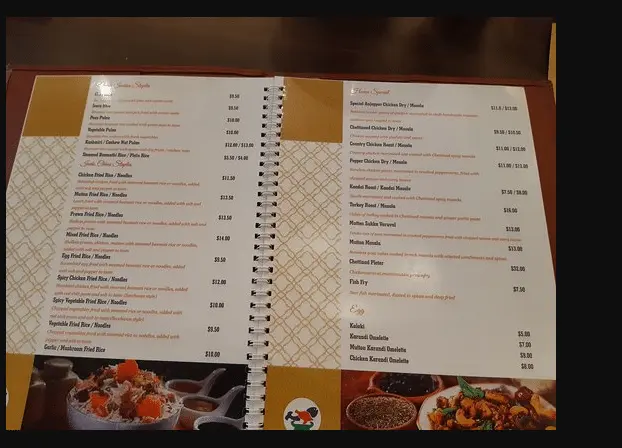 ANJAPPAR MENU SINGAPORE