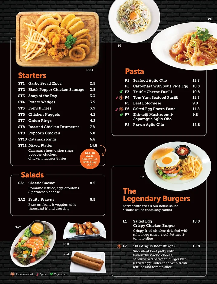 18 CHEFS MENU SINGAPORE 