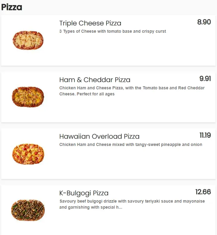 GOPIZZA SINGAPORE PIZZA PRICES