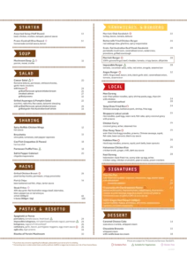 MARRIOTT CAFE MENU SINGAPORE