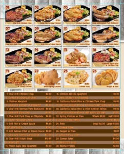 TOP CORNER WESTERN FOOD MENU SINGAPORE