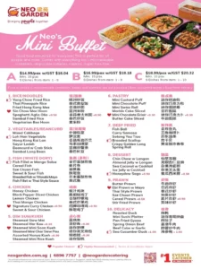 neo garden buffet menu singapore